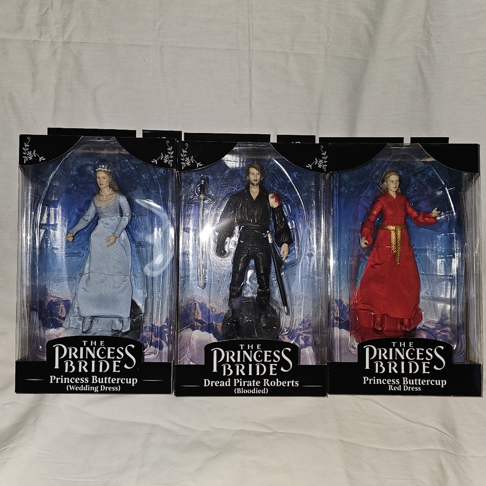🆕️ 3 The Princess Bride  Princess Buttercup & Dread Pirate Roberts Figures
